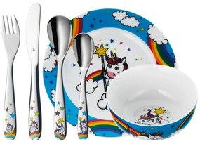 Zestaw naczyń dla dzieci i sztućców WMF Unicorn