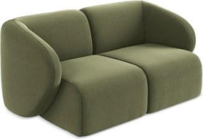 Zielona aksamitna sofa 174 cm Lani – Makamii