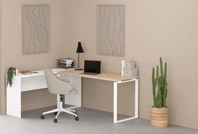 Biurko z przedłużeniem Sign 150 jackson hickory/biały mat