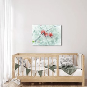 Obraz mrożonych owoców dzikiej róży (70x50 cm)
