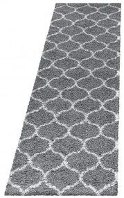Dywan shaggy Salsa koniczyna szary 80 cm x 250 cm