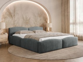 Łóżko tapicerowane Kiasta z pojemnikiem na pościel