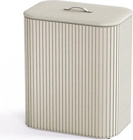 Beżowy bambusowy kosz na pranie 3x30 l Tota Trio Luxe – Joseph Joseph