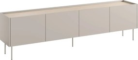 Szafka RTV Desin na metalowych nogach 220 cm - kaszmir / dąb nagano