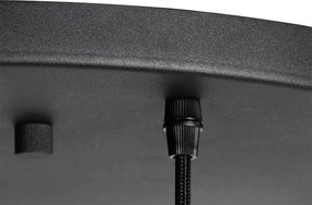 Inteligentna lampa wisząca czarna ze złotym szkłem 7-punktowa z 7 WiFi A60 - Pallon