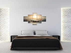 Obraz - Samolot w chmurach (125x70 cm)