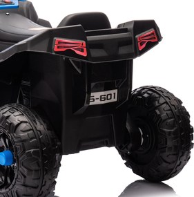 AIYAPLAY Elektryczny Quad dla Dzieci, Światło i Muzyka, Zawieszenie, 5 km/h, 50 Min. Czas Jazdy, dla Dzieci 3-5 Lat, Niebieski