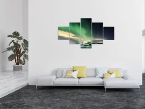 Obraz zorzy polarnej (125x70 cm)