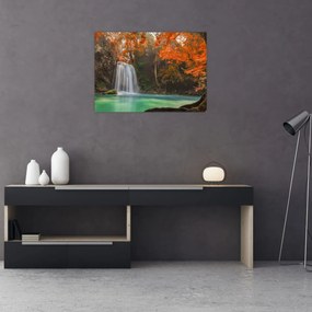 Obraz - Wodospad w Tajlandii (70x50 cm)