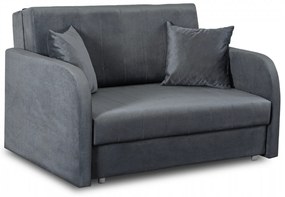 Fotel do Spania VERO 2 Rozkładany Dwuosobowy Amerykanka Szary Nowoczesny