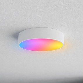 Brilagi - LED RGBW ściemnialna oprawa sufitowa łazienkowa CLARE 2xE27/9W/230V IP54 Wi-Fi biała