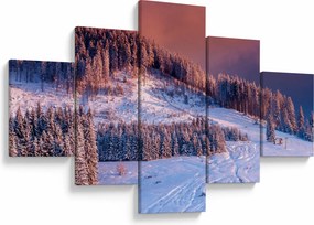 Obraz zimowego krajobrazu (125x70 cm)