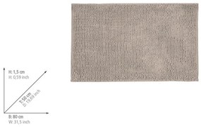 Beżowy tekstylny dywanik łazienkowy 50x80 cm Chenille – Allstar