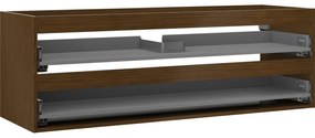 Mexen Box-A korpus szafki podumywalkowej 140 cm, 2 szuflady, orzech - 91AX0-1400-470-2-86