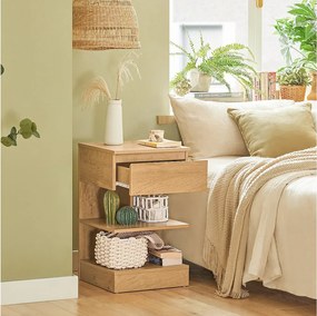 SoBuy Stolik nocny z szufladą FBT49-N