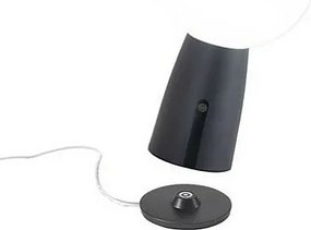 Lampa stołowa Olimpia Pro, ciemnoszara, akumulatorowa i ściemnialna