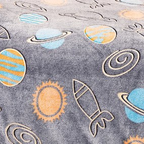 4Home Pościel świecąca mikroflanela Planetarium, 140 x 200 cm, 70 x 90 cm