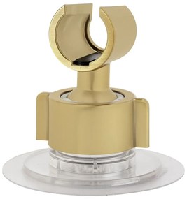 Plastikowy uchwyt na słuchawkę prysznicową w kolorze złota bez wiercenia Libertà – Wenko