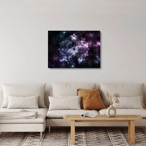 Obraz na szkle - Mandala lotosu w kosmosie (70x50 cm)