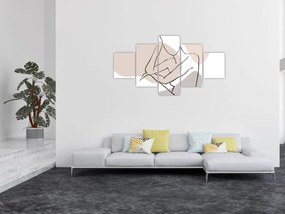 Obraz - Kobieta linia sztuki ciała N⁰1 (125x70 cm)