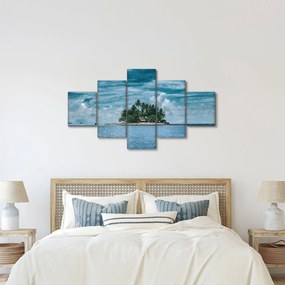 Obraz - wyspa na morzu (125x70 cm)