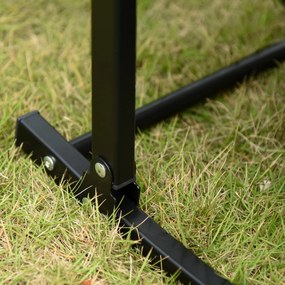 Outsunny Zestaw 2 Lekkich Leżaków Aluminiowych - Wymiary: 165x61x63cm - Trwałe i Wygodne