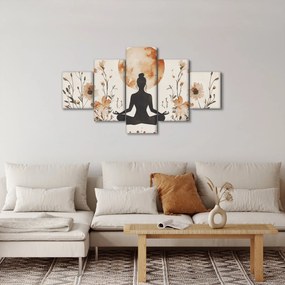 Obraz - Pomarańczowa joga (125x70 cm)