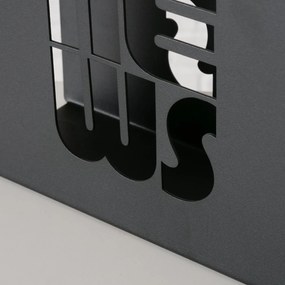 Stojak na gazety metalowy NEWS, 20 x 10 cm