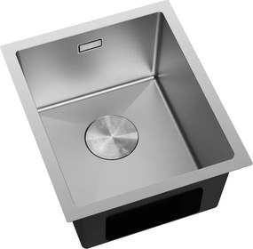 Mexen Trixo zlewozmywak stalowy 1-komorowy 370 x 440 mm, inox - 6412371000-01