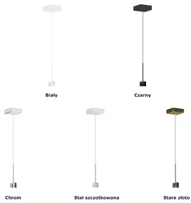 Lampa wisząca glamour na białym stelażu - EX417-Salles - 5 kolorów