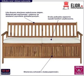 Drewniana ławka ogrodowa P3-N21
