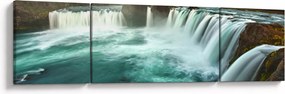 Obraz - Wodospady (170x50 cm)