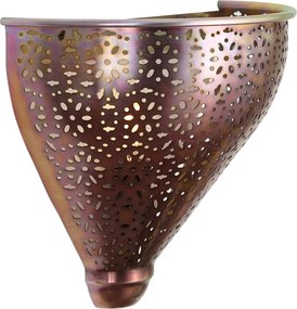 Orientalna lampa ścienna miedziana z wzorem - Muraf