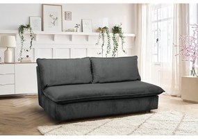 Ciemnoszara sztruksowa rozkładana sofa 184 cm Isadora – Bobochic Paris