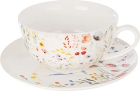 Orion Porcelanowy zestaw do herbaty Mak, 3 szt.