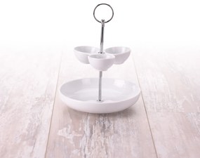 Zestaw do serwowania przekąsek i sosów, Ø 25,5 cm, porcelana