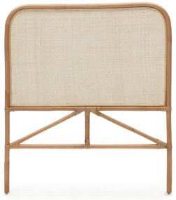 Rattanowy zagłówek w naturalnym kolorze 98x110 cm Quiterie – Kave Home