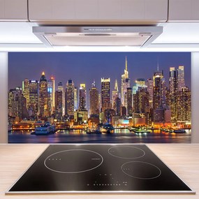 Panel Szklany Panorama Nowoczesnej Metropolii