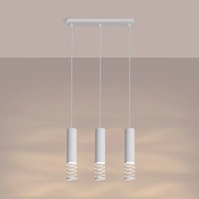Lampa wisząca LAMI 3L biała SOLLUX  LIGHTING