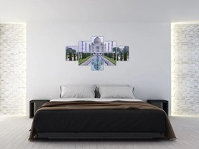 Obraz - Taj Mahal o wschodzie słońca (125x70 cm)