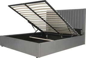 Łóżko „Mia” ze skrzynią - 160 x 200 cm - Szare