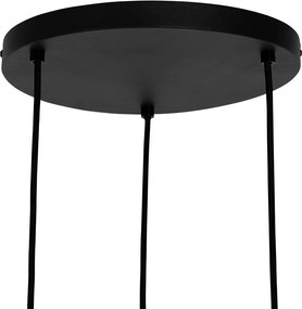 Orientalna lampa wisząca bambusowa 3-światłowa - Yvonne