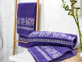 4x Ręcznik bambusowy BAMBOO fioletowy