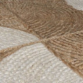 Dywan z juty tkany ręcznie w naturalnym kolorze/w kolorze kości słoniowej 160x230 cm Eclipse – Flair Rugs
