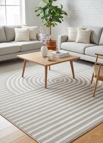 Szaro - biały dywan z tłoczeniami W1-H48