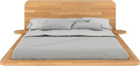 Łóżko lewitujące bukowe JAPANDIC / 140x200, kolor naturalny