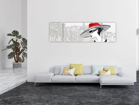 Obraz  - Dama w mieście (170x50 cm)