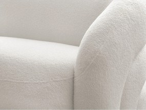 Biała sofa z materiału bouclé 193 cm Elina – Bobochic Paris