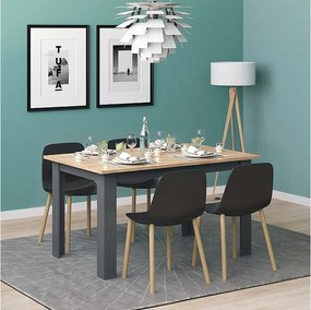 Stół do jadalni złoty dąb energetyczny 140x90x76 karlos