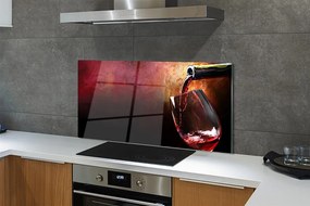 Panel szklany do Kuchni Klasyczne Czerwone Wino